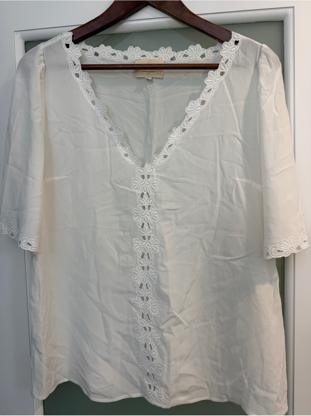 Sezane Ilonie Blouse in Ecru - Picture 7 of 11